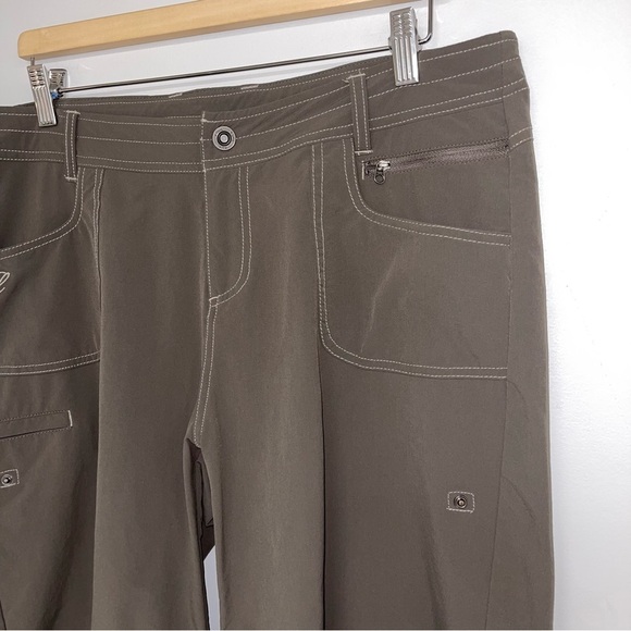 Kuhl Shorts Women’s Size 14 US Taupe Vala Roll-Up Long‎ Stretch Hiking Outdoor - Picture 5 of 10